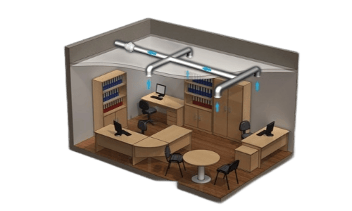 Вентиляция в отдельных офисных помещениях